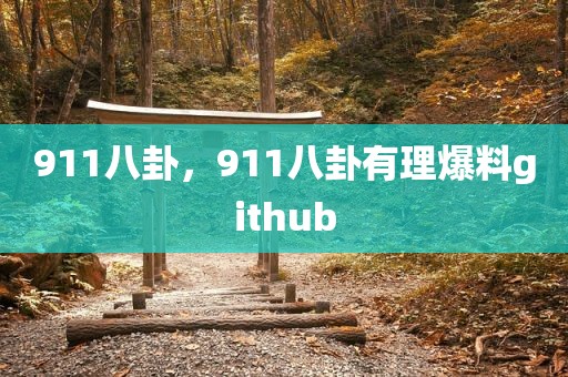 911八卦，911八卦有理爆料github