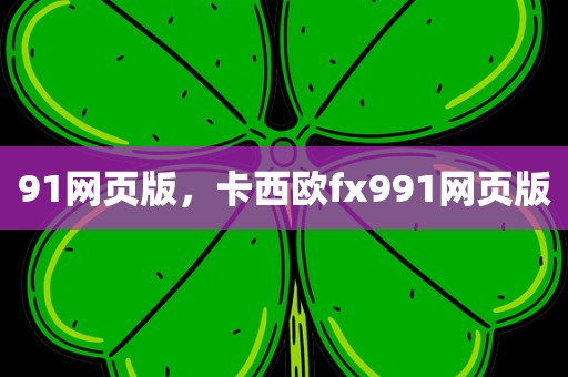 91网页版，卡西欧fx991网页版