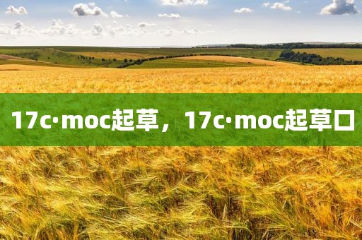 17c·moc起草，17c·moc起草口