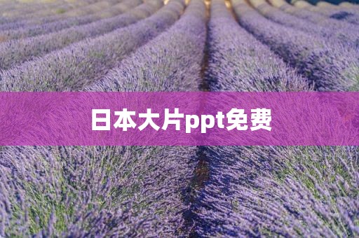 日本大片ppt免费