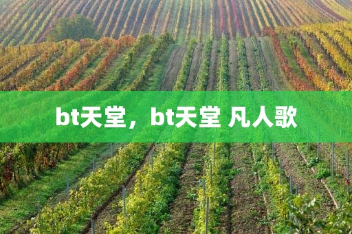 bt天堂，bt天堂 凡人歌