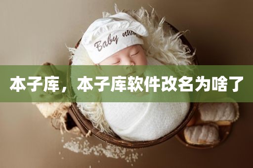 本子库，本子库软件改名为啥了