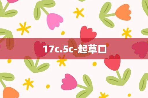 17c.5c-起草口