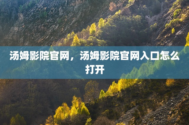 汤姆影院官网，汤姆影院官网入口怎么打开