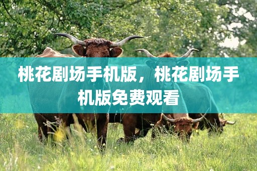 桃花剧场手机版，桃花剧场手机版免费观看