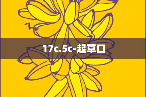 17c.5c-起草口