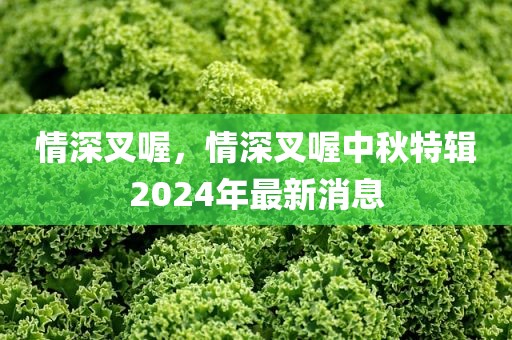 情深叉喔，情深叉喔中秋特辑2024年最新消息