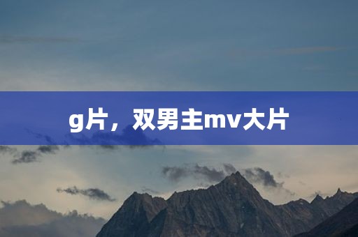 g片，双男主mv大片