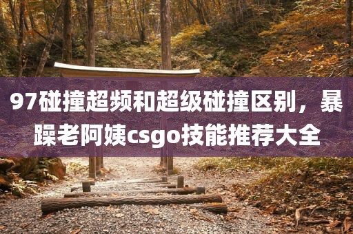 97碰撞超频和超级碰撞区别，暴躁老阿姨csgo技能推荐大全