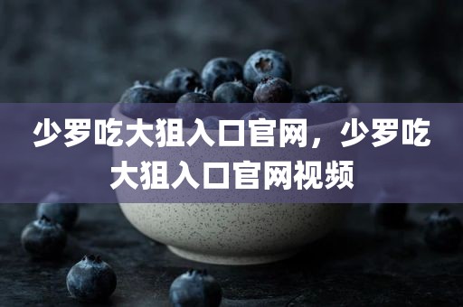 少罗吃大狙入口官网，少罗吃大狙入口官网视频