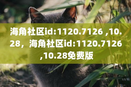 海角社区id:1120.7126 ,10.28，海角社区id:1120.7126 ,10.28免费版
