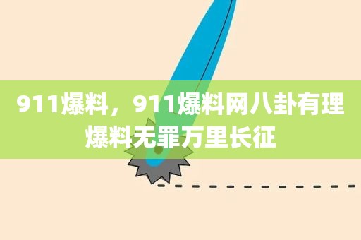 911爆料，911爆料网八卦有理爆料无罪万里长征