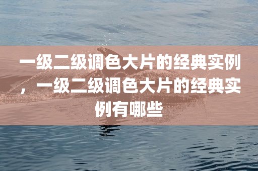 一级二级调色大片的经典实例，一级二级调色大片的经典实例有哪些