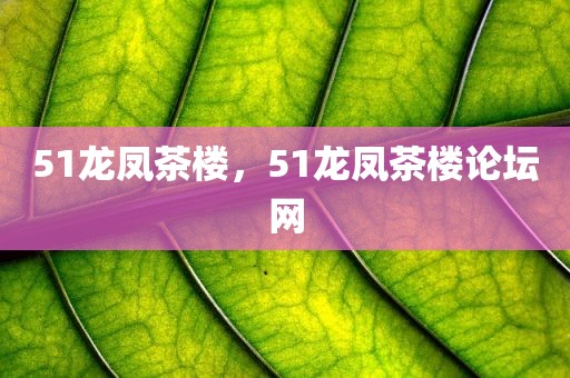51龙凤茶楼，51龙凤茶楼论坛网