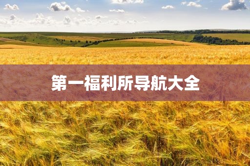 第一福利所导航大全