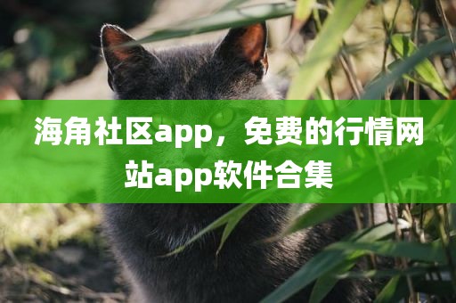 海角社区app，免费的行情网站app软件合集
