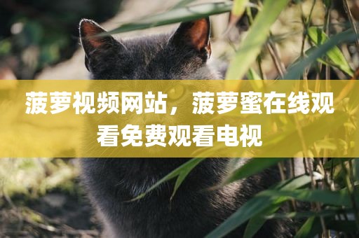 菠萝视频网站，菠萝蜜在线观看免费观看电视