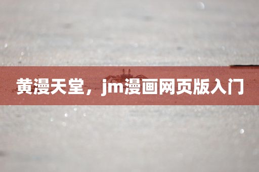 黄漫天堂，jm漫画网页版入门
