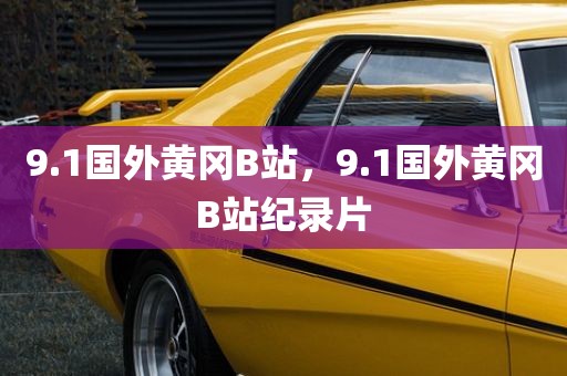 9.1国外黄冈B站，9.1国外黄冈B站纪录片