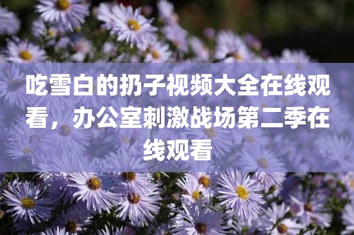 吃雪白的扔子视频大全在线观看，办公室刺激战场第二季在线观看