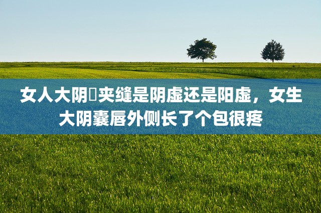 女人大阴脣夹缝是阴虚还是阳虚，女生大阴囊唇外侧长了个包很疼