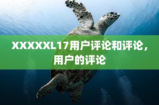 XXXXXL17用户评论和评论，用户的评论