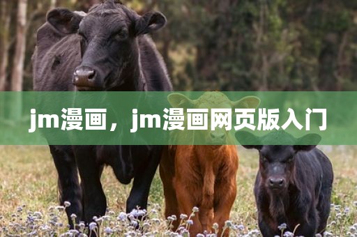 jm漫画，jm漫画网页版入门