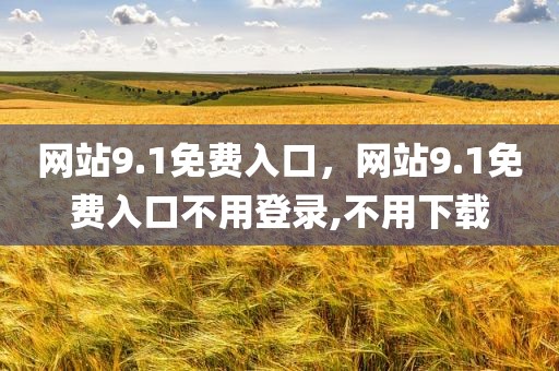 网站9.1免费入口，网站9.1免费入口不用登录,不用下载