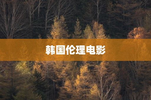 韩国伦理电影