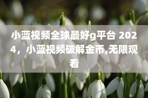 小蓝视频全球最好g平台 2024，小蓝视频破解金币,无限观看