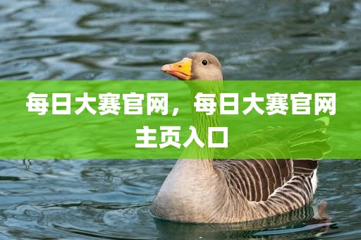 每日大赛官网，每日大赛官网主页入口