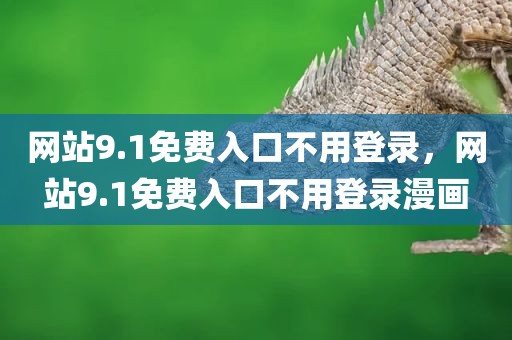 网站9.1免费入口不用登录，网站9.1免费入口不用登录漫画