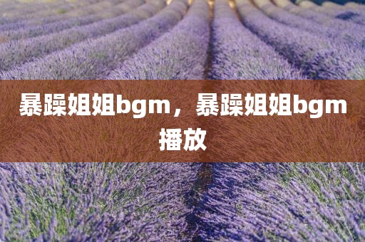 暴躁姐姐bgm，暴躁姐姐bgm播放