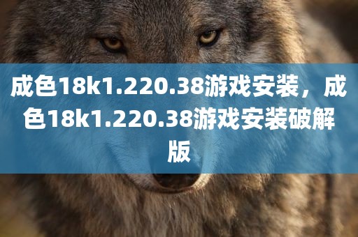 成色18k1.220.38游戏安装，成色18k1.220.38游戏安装破解版
