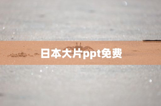 日本大片ppt免费