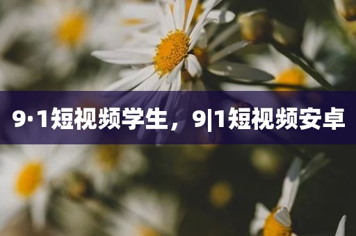 9·1短视频学生，9|1短视频安卓