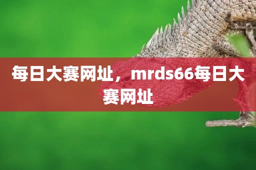 每日大赛网址，mrds66每日大赛网址