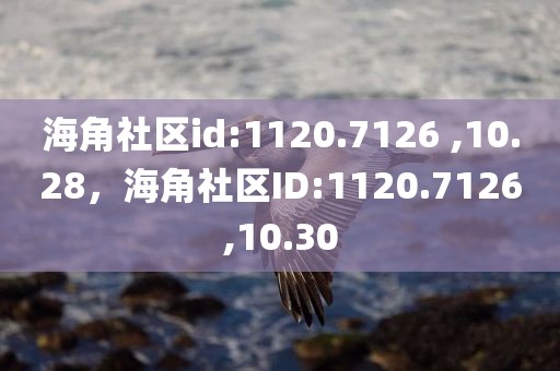 海角社区id:1120.7126 ,10.28，海角社区ID:1120.7126,10.30