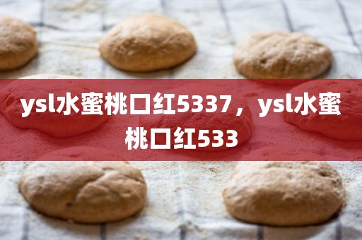ysl水蜜桃口红5337，ysl水蜜桃口红533