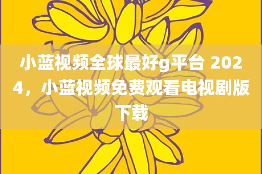 小蓝视频全球最好g平台 2024，小蓝视频免费观看电视剧版下载