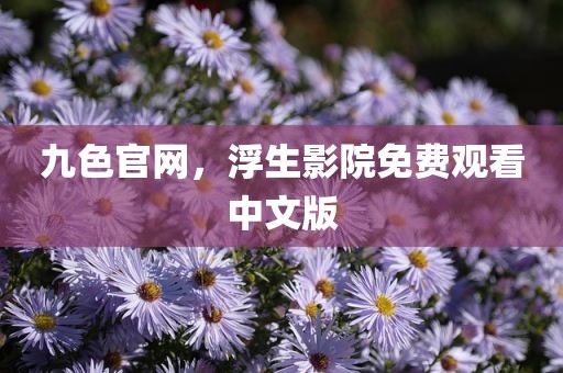 九色官网，浮生影院免费观看中文版