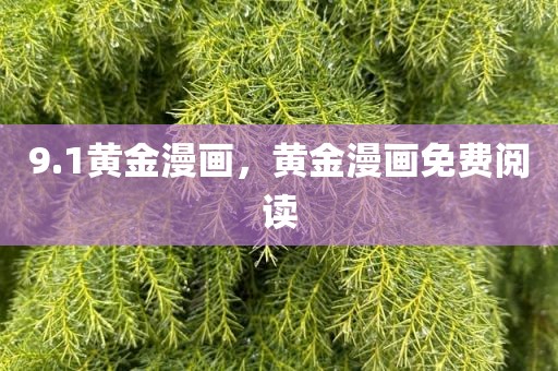 9.1黄金漫画，黄金漫画免费阅读