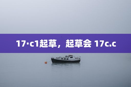 17·c1起草，起草会 17c.c