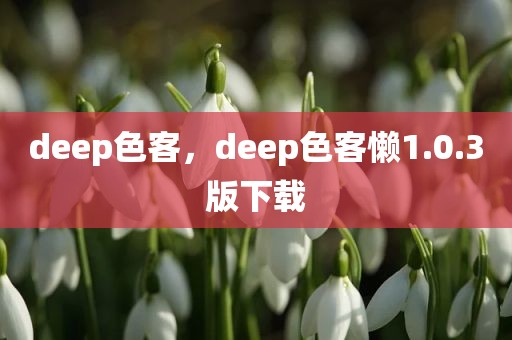 deep色客，deep色客懒1.0.3版下载