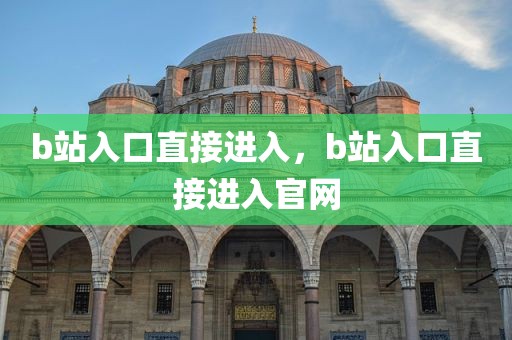 b站入口直接进入，b站入口直接进入官网