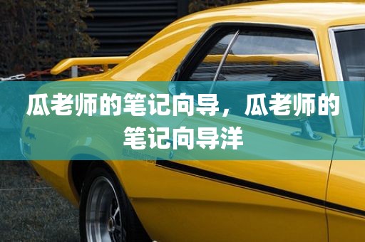 瓜老师的笔记向导，瓜老师的笔记向导洋