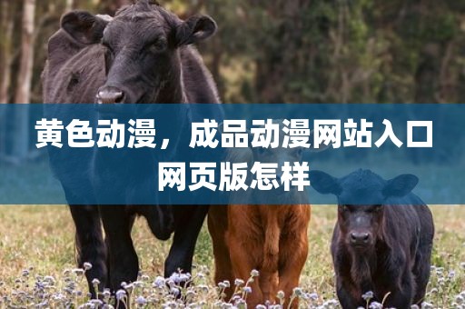 黄色动漫，成品动漫网站入口网页版怎样