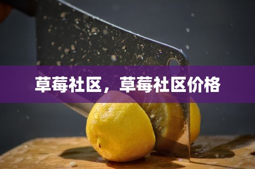 草莓社区，草莓社区价格