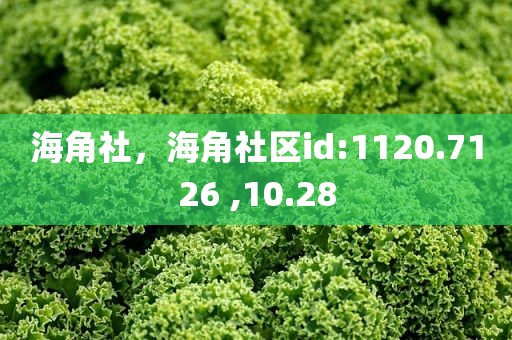 海角社，海角社区id:1120.7126 ,10.28