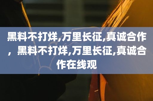 黑料不打烊,万里长征,真诚合作，黑料不打烊,万里长征,真诚合作在线观